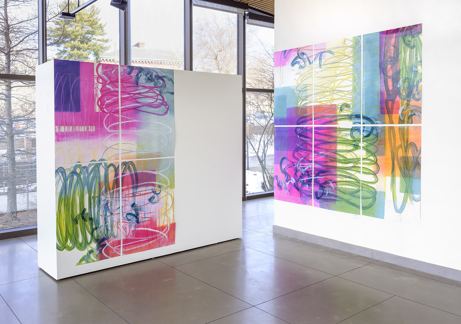 Five Sets of Magenta and Space, 2023