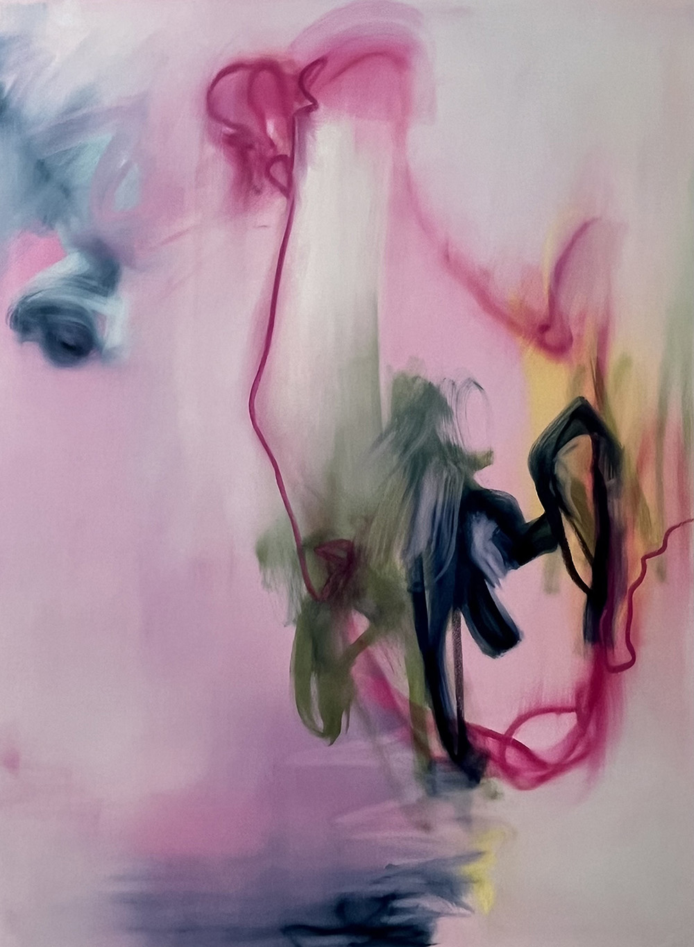 19337 Magenta Shaping Out Loud, 2025, 150×100&nbsp;cm, oil&nbsp;on&nbsp;canvas
