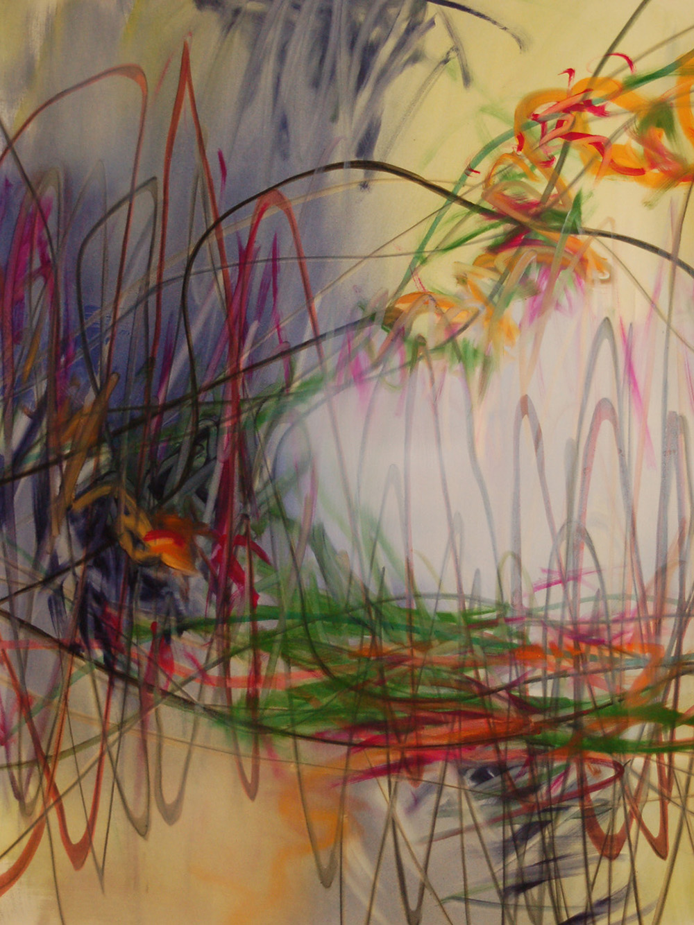 19377-06 Live Lines Revisited, 2014/2026, 1020x90&nbsp;cm, oil&nbsp;on&nbsp;paper