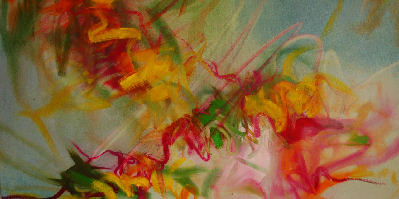 Henning Haupt, 19370, hinübergreifen (Ausschnitt), 2026, 120 x 100 cm, Öl auf Leinwand, aus der Installation hier und dort