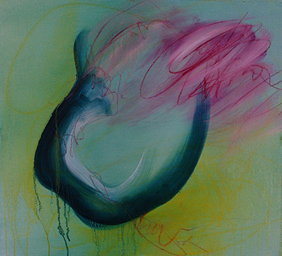 19279 Blue Form Holding Pale Blue, 2024, 50×50&nbsp;cm, oil&nbsp;on&nbsp;canvas