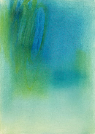 19301 Yellow and Blue, 2024, 80×50&nbsp;cm, oil&nbsp;on&nbsp;canvas
