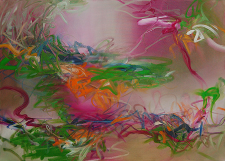 19366 Here and There, Grounding, 2026, 100×140&nbsp;cm, oil&nbsp;on&nbsp;canvas