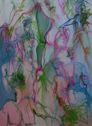 Dancing 2026, 2026, 220×160&nbsp;cm, oil&nbsp;on&nbsp;canvas