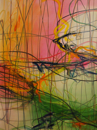 19377-03 Live Lines Revisited, 2014/2026, 1020x90&nbsp;cm, oil&nbsp;on&nbsp;paper