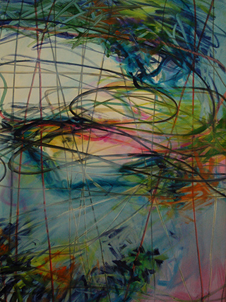 19377-04 Live Lines Revisited, 2014/2026, 1020x90&nbsp;cm, oil&nbsp;on&nbsp;paper