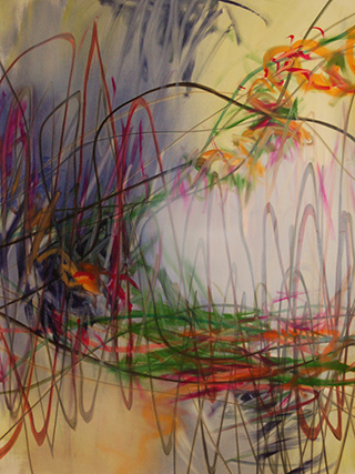 19377-06 Live Lines Revisited, 2014/2026, 1020x90&nbsp;cm, oil&nbsp;on&nbsp;paper