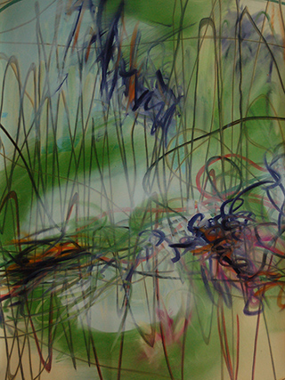 19377-07 Live Lines Revisited, 2014/2026, 1020x90&nbsp;cm, oil&nbsp;on&nbsp;paper