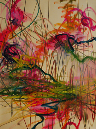 19377-08 Live Lines Revisited, 2014/2026, 1020x90&nbsp;cm, oil&nbsp;on&nbsp;paper
