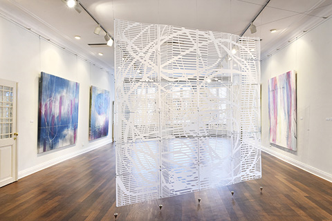 White Wall, 2016, 96×96&nbsp;inch, paper&nbsp;laser&nbsp;cut